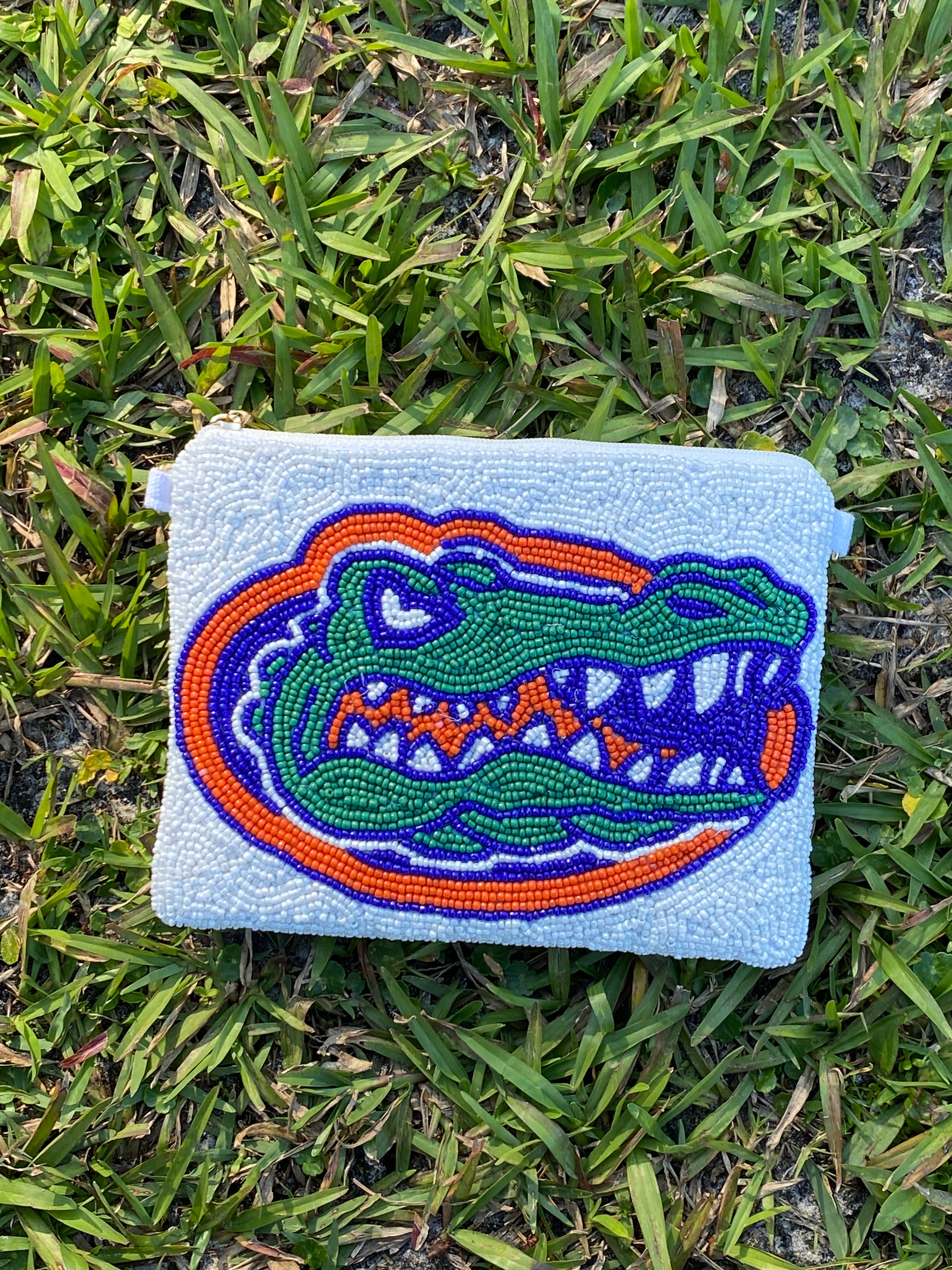 Beaded Florida Gators Coin Purse